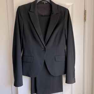 Black Express Pant Suit - size 2 Editor pants, size 4 blazer